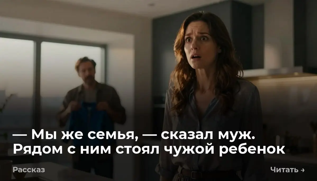— Мы же семья, — сказал муж. Рядом с ним стоял чужой ребенок
— Валька, беда! Там твой Пашка ребёнка из командировки привёз! — забежала соседка тетя Нина, забыв вытереть ноги о коврик. Я стояла у плиты | Сетка — социальная сеть от hh.ru