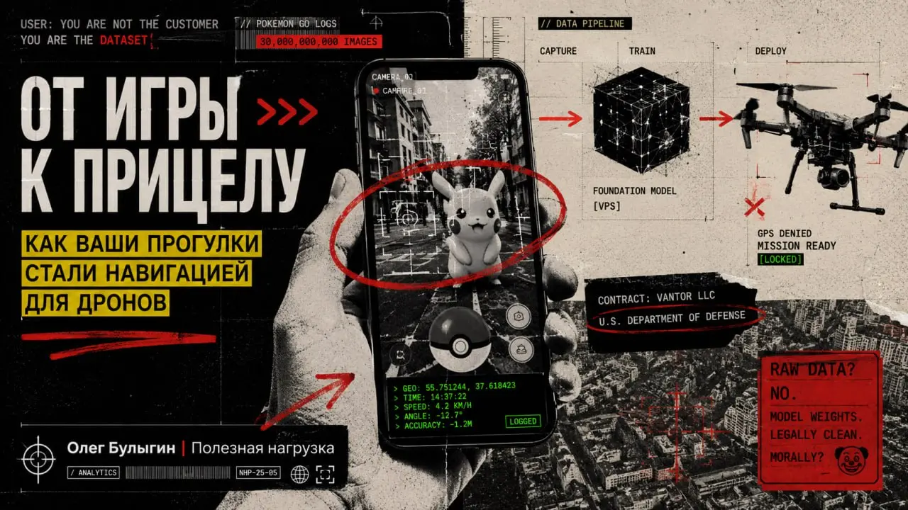 Как ловля Пикачу превратилась в систему наведения для дронов 😌🚁
Пока миллионы людей бегали по улицам со смартфонами, пытаясь поймать редких покемонов в сверхпопулярной в свое время Pokemon GO, они абс... | Сетка — социальная сеть от hh.ru