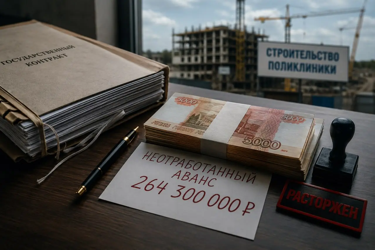 Как потерять 264 млн ₽ аванса за один контракт
ГКУ Тверской области заключило с ООО «КС-Энерго» контракт на строительство поликлиники в городе Старица | Сетка — социальная сеть от hh.ru