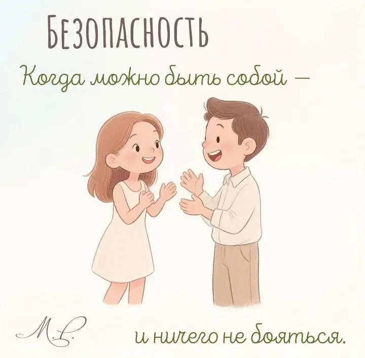 Друзья, мы продолжаем разбор критериев здоровых отношений.
Начнём с самого важного — БЕЗОПАСНОСТИ.
Она бывает разной:
🎭Эмоциональная — я могу быть собой | Сетка — социальная сеть от hh.ru