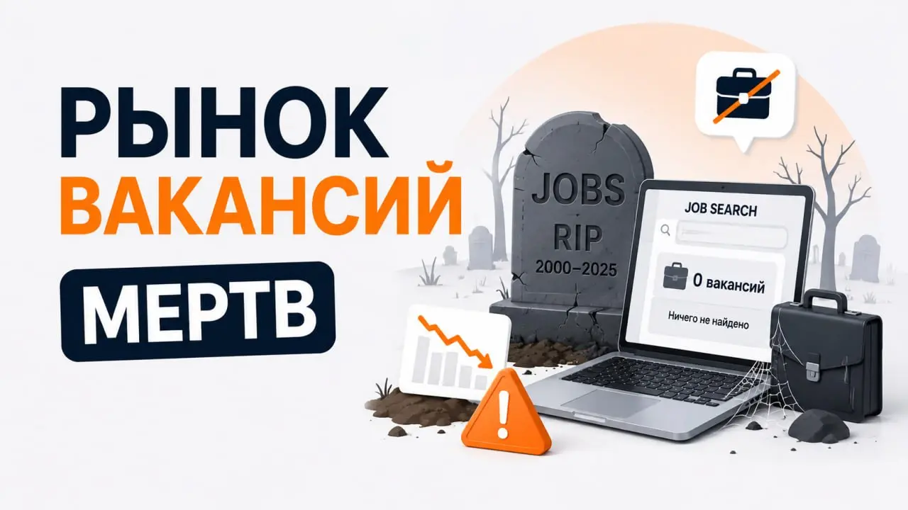РЫНОК IT ВАКАНСИЙ В РОССИИ МЕРТВ?
Вакансий как будто много, а реальное трудоустройство почти нереально | Сетка — социальная сеть от hh.ru