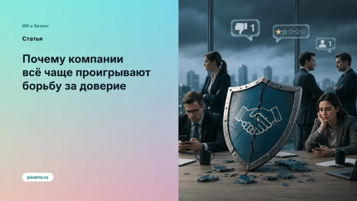 Почему компании всё чаще проигрывают борьбу за доверие | Сетка — социальная сеть от hh.ru