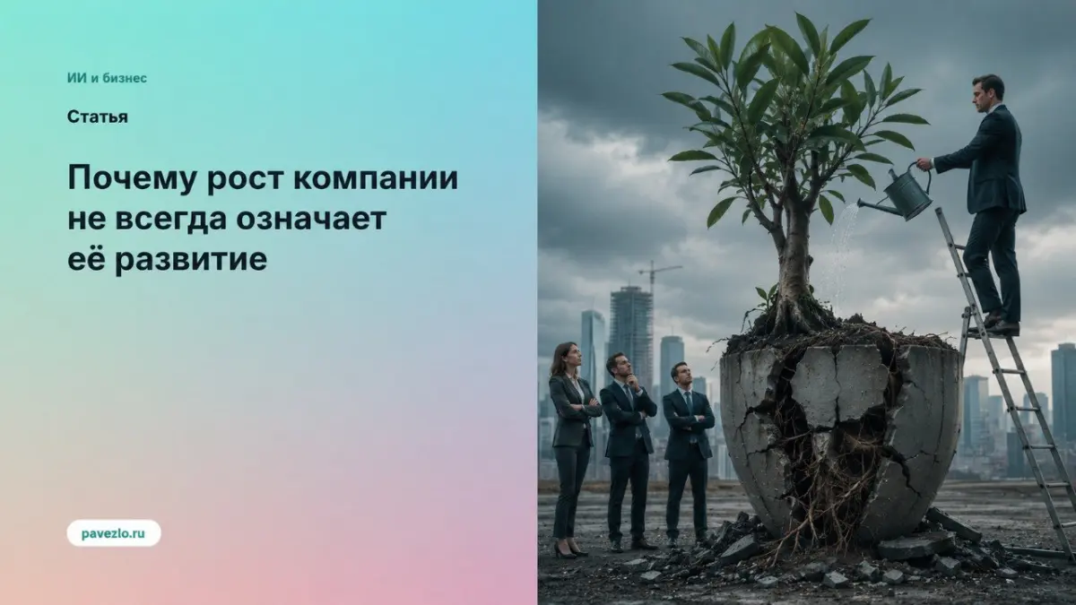 Почему рост компании не всегда означает её развитие | Сетка — социальная сеть от hh.ru