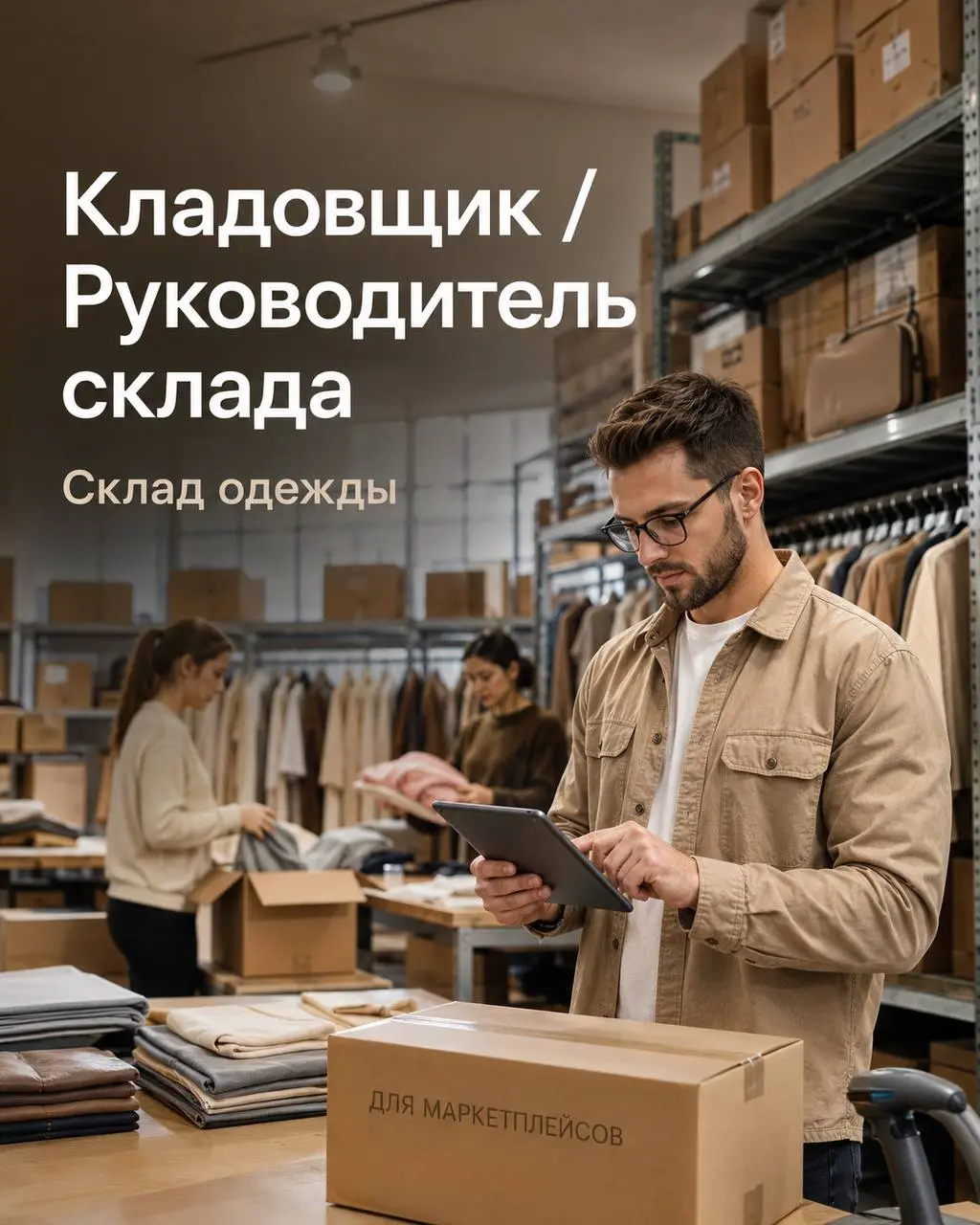 КЛАДОВЩИК / РУКОВОДИТЕЛЬ СКЛАДА
80 000₽ - 100 000₽
Прямой работодатель
• Москва
• Логистика
• @annahrrecruitment
Полное описание вакансии размещено в Телеграм и Макс | Сетка — социальная сеть от hh.ru