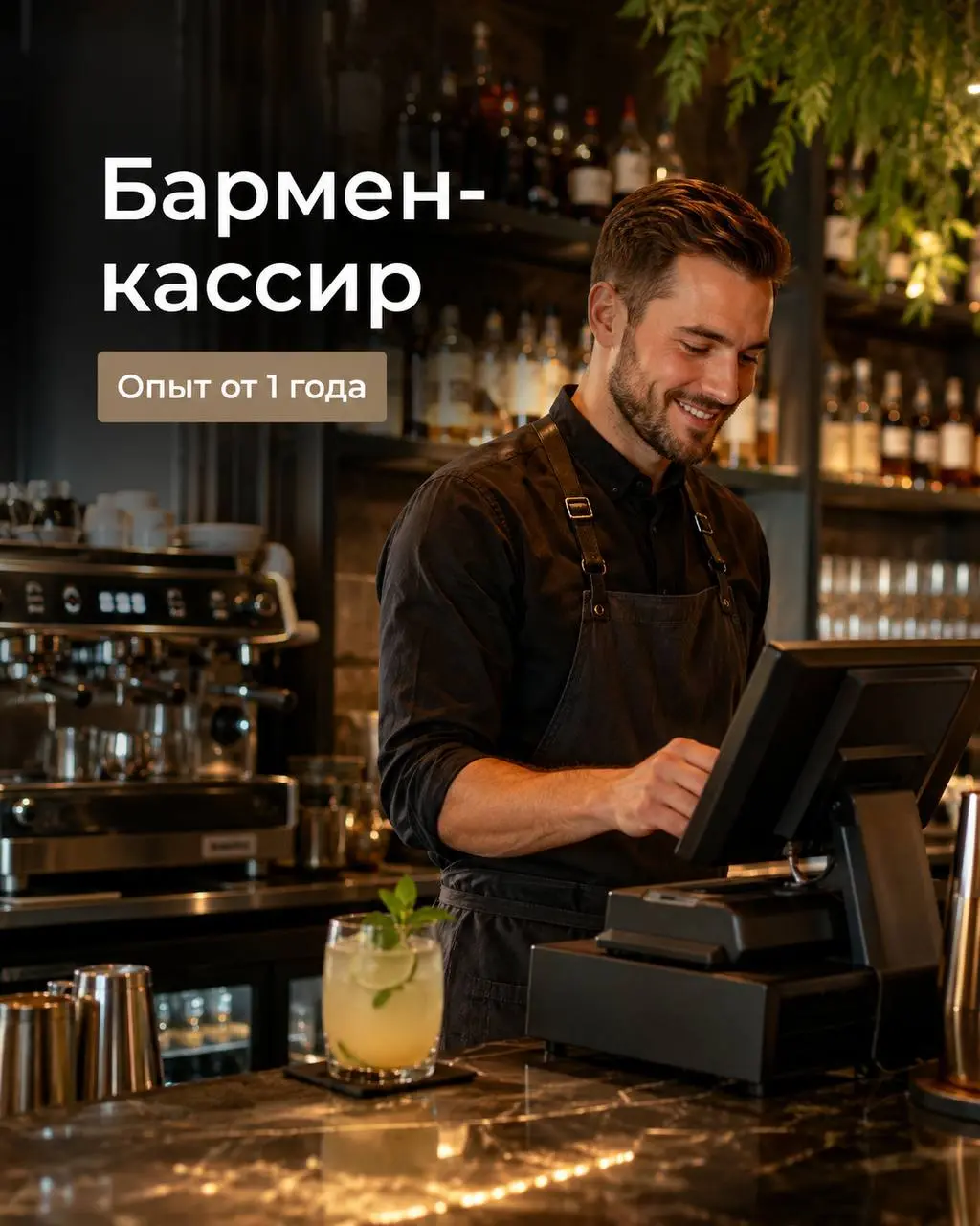 БАРМЕН-КАССИР
От 5 000₽/смена + Чай свой + официанты делятся своим чаем (10% от чая официантов, 10% от сервисного сбора за банкет).
AL33
• Москва, м | Сетка — социальная сеть от hh.ru