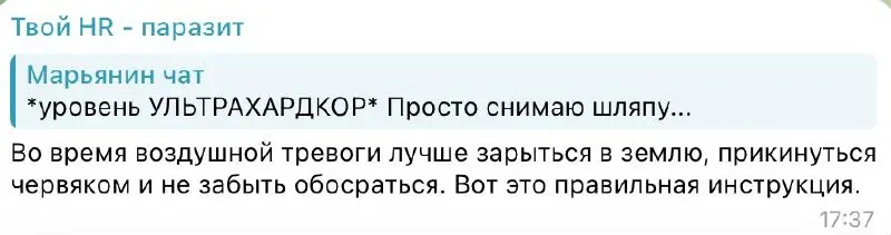 Когда мне в очередной раз будут предлагать «продвижение в Телеграме через комментарии» я буду просто молча скидывать этот скриншот. | Сетка — социальная сеть от hh.ru