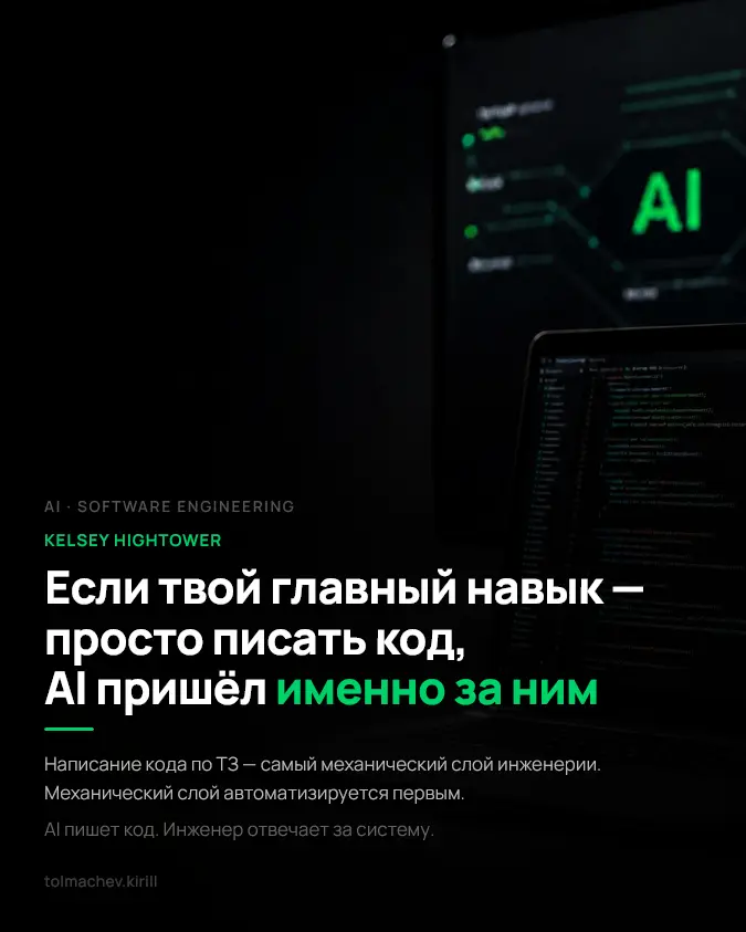 Если твой главный навык просто писать код | Сетка — социальная сеть от hh.ru