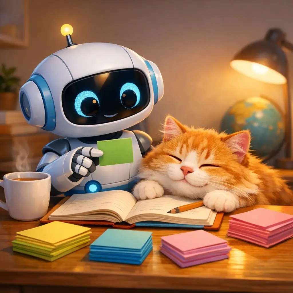 Учёба без красной ручки начинается с одного вопроса 🐾
Сегодня выберите тему, которую давно откладывали, и попросите нейросеть: «объясняй как терпеливый наставник, задавай по одному лёгкому вопросу и н... | Сетка — социальная сеть от hh.ru