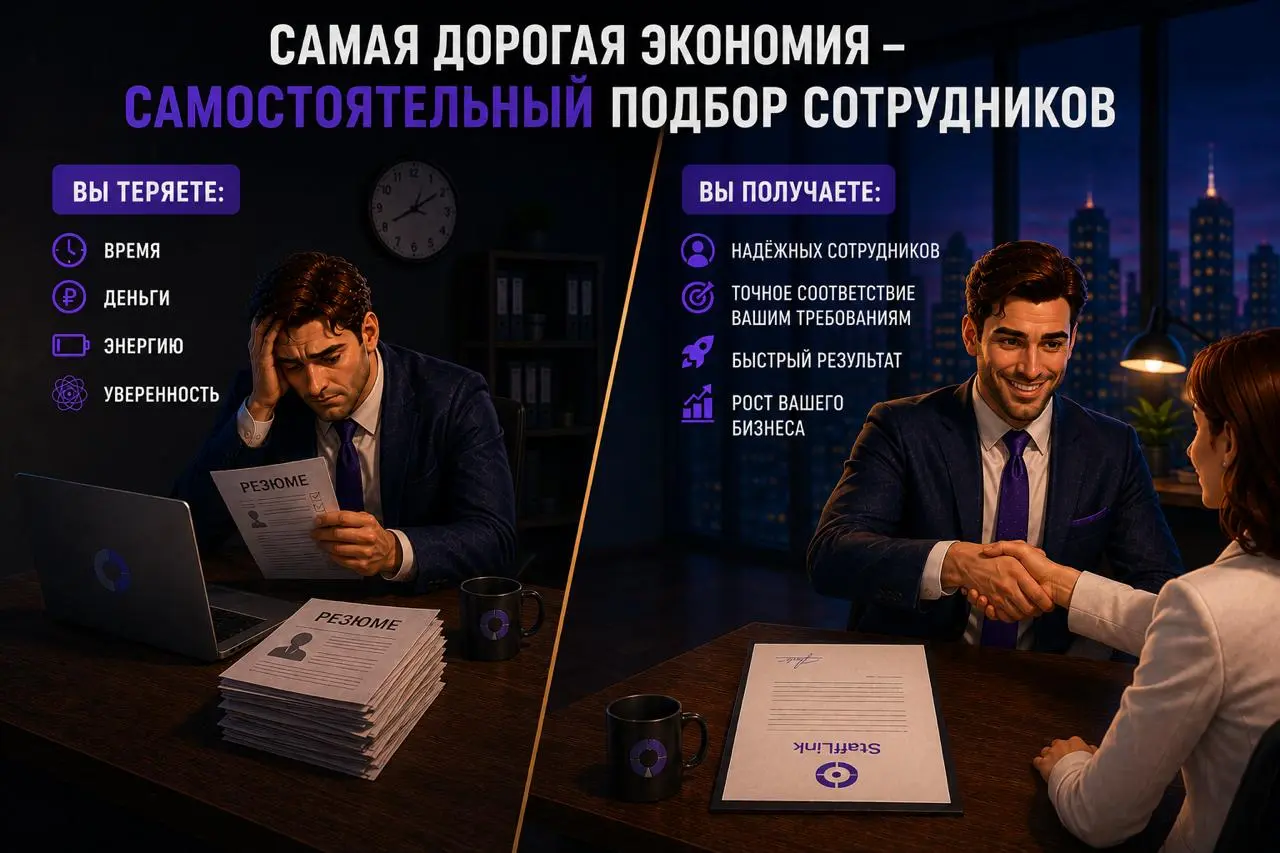Самая дорогая экономия малого бизнеса – самостоятельный подбор сотрудников 💸
Один из самых популярных аргументов, который мы слышим от собственников малого бизнеса: «Рекрутинговое агентство? Дорого | Сетка — социальная сеть от hh.ru