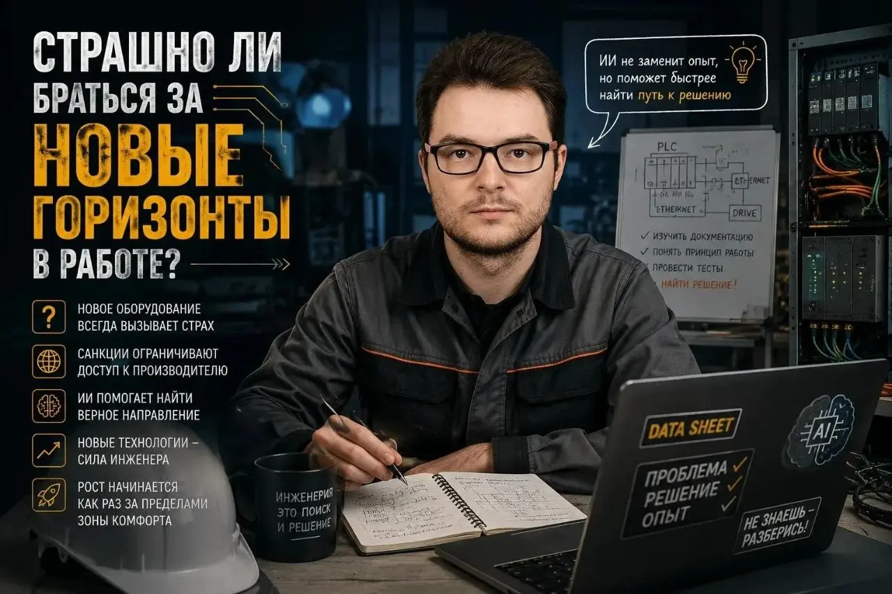 Страшно ли браться за новые горизонты в работе?
Мне всегда немного страшно, когда меня отправляют работать с новым оборудованием, с которым я раньше никогда не сталкивался | Сетка — социальная сеть от hh.ru