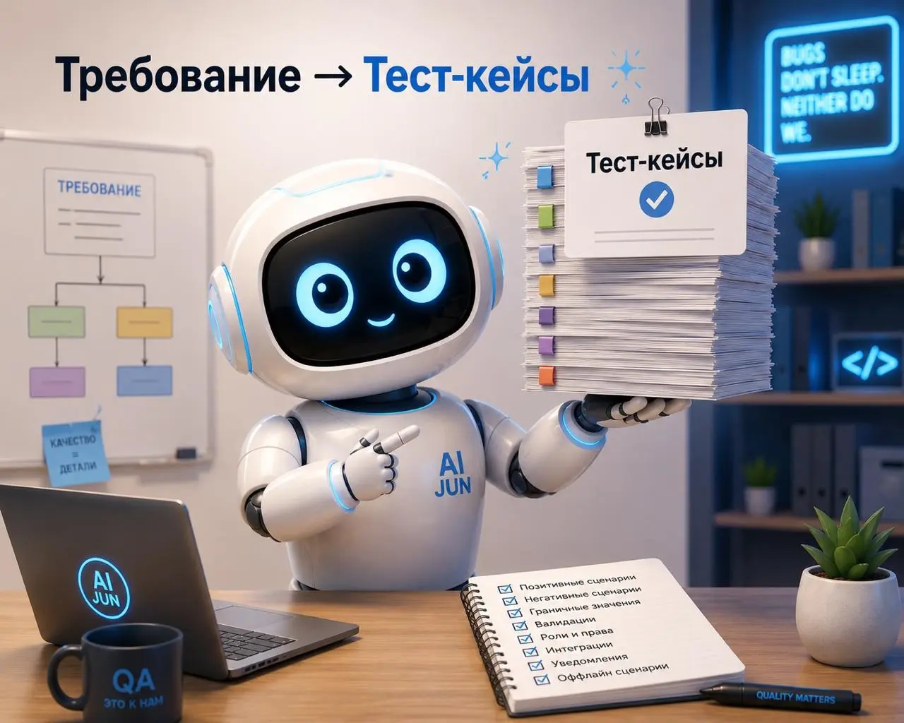 🚀 Демонстрация генерации тест-кейсов в AI JUN | Сетка — социальная сеть от hh.ru