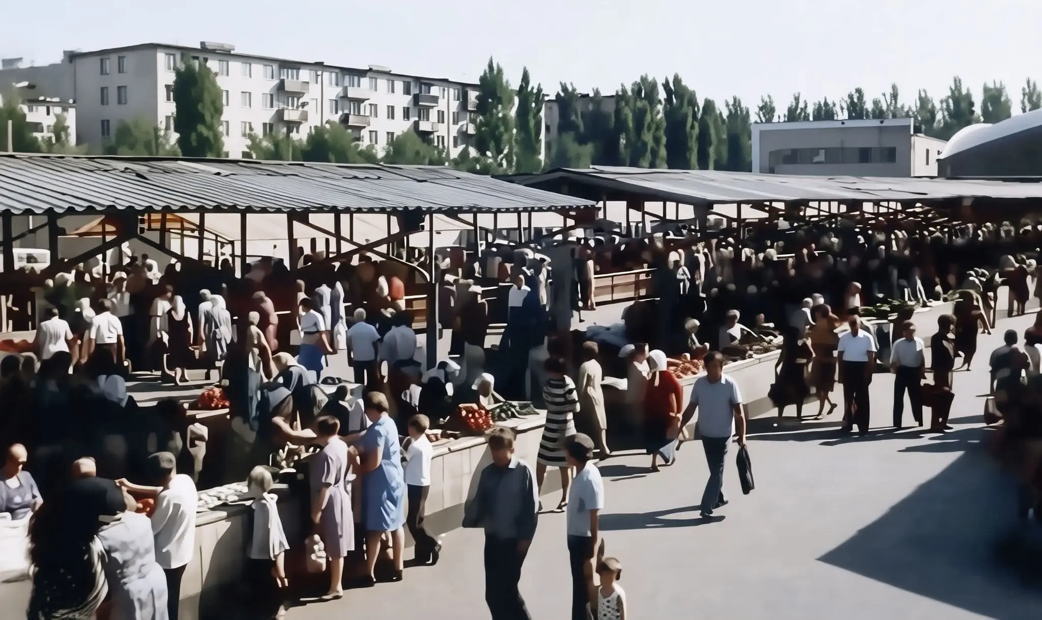 Донецк. Калининский рынок. 1978 год. | Сетка — социальная сеть от hh.ru