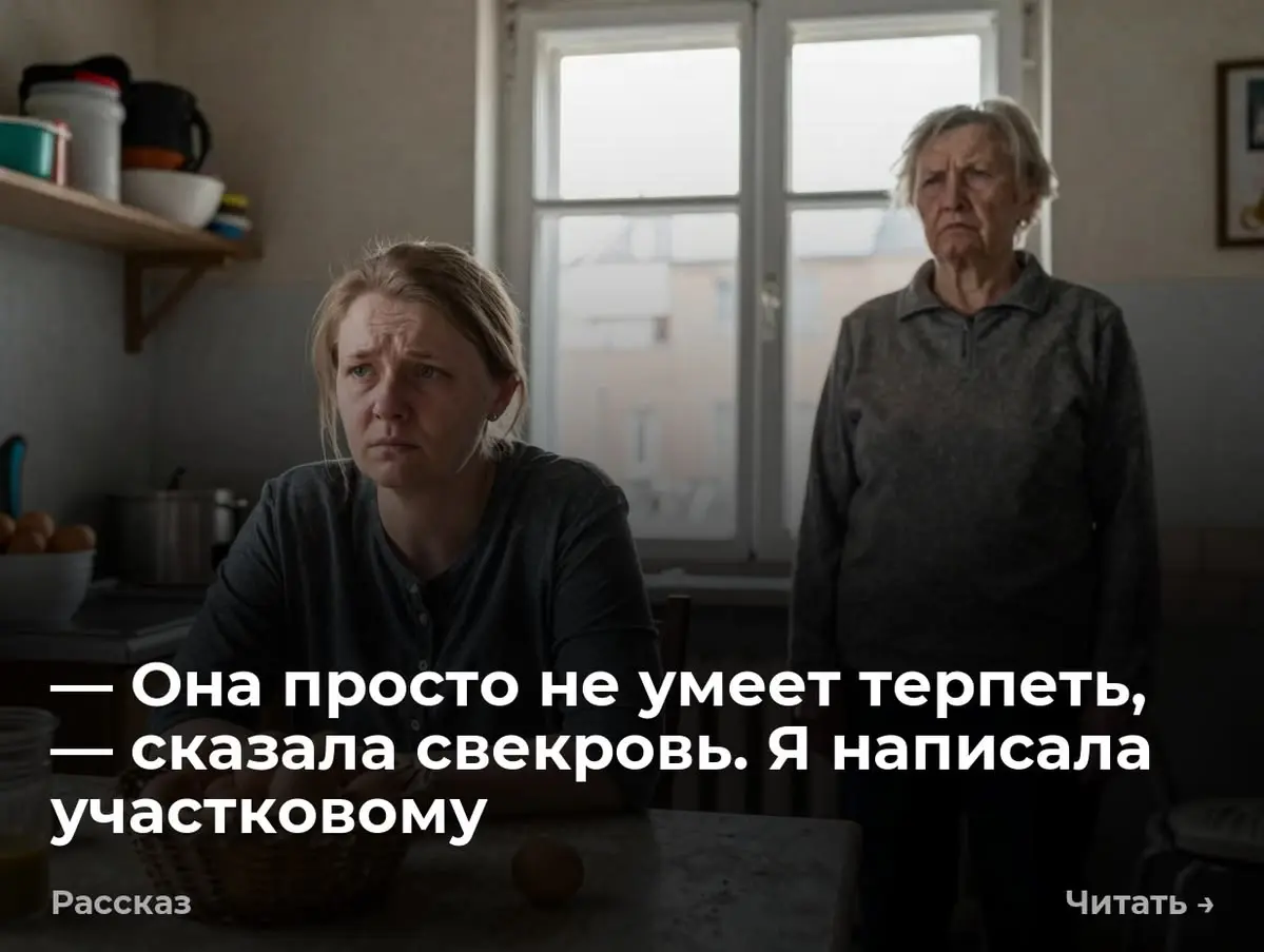 — Она просто не умеет терпеть, — сказала свекровь | Сетка — социальная сеть от hh.ru