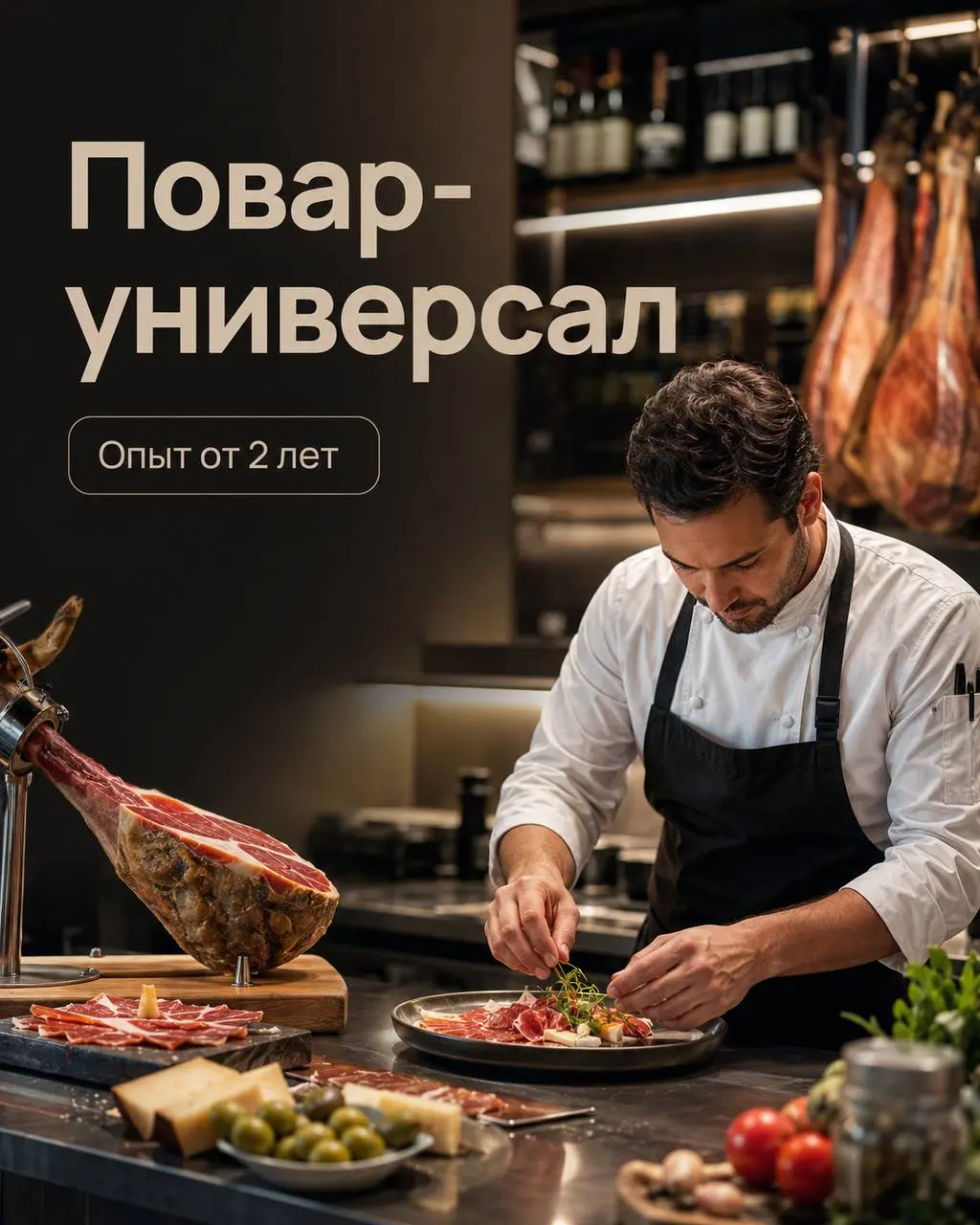 ПОВАР-УНИВЕРСАЛ
От 110 000₽
Испанская лавка
• Москва, центр, м. Чистые пруды
• Рестораны/Кафе
• +79629816972
Полное описание вакансии размещено в Телеграм и Макс | Сетка — социальная сеть от hh.ru