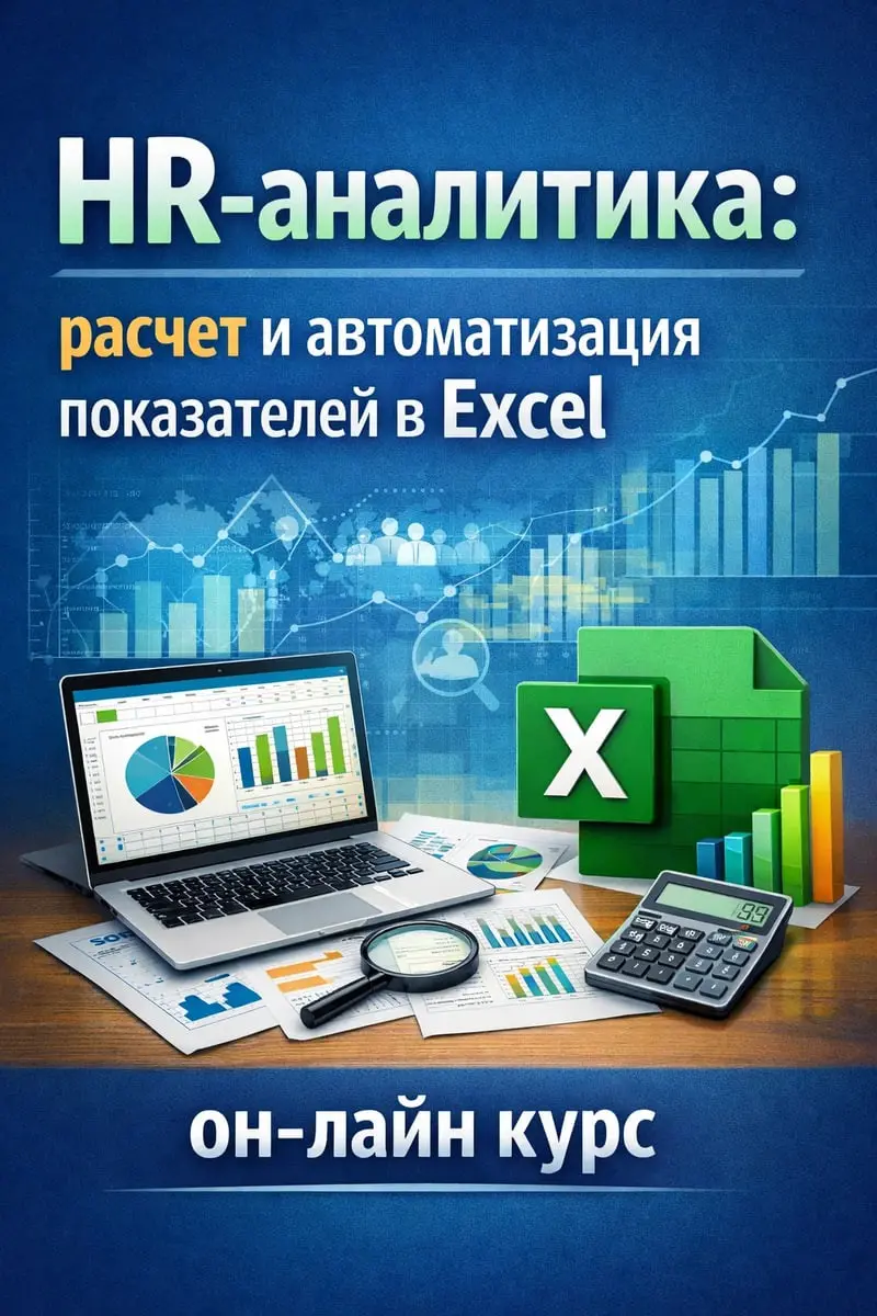 HR-аналитика: расчет и автом-ия в Excel (онлайн курс) | Сетка — социальная сеть от hh.ru