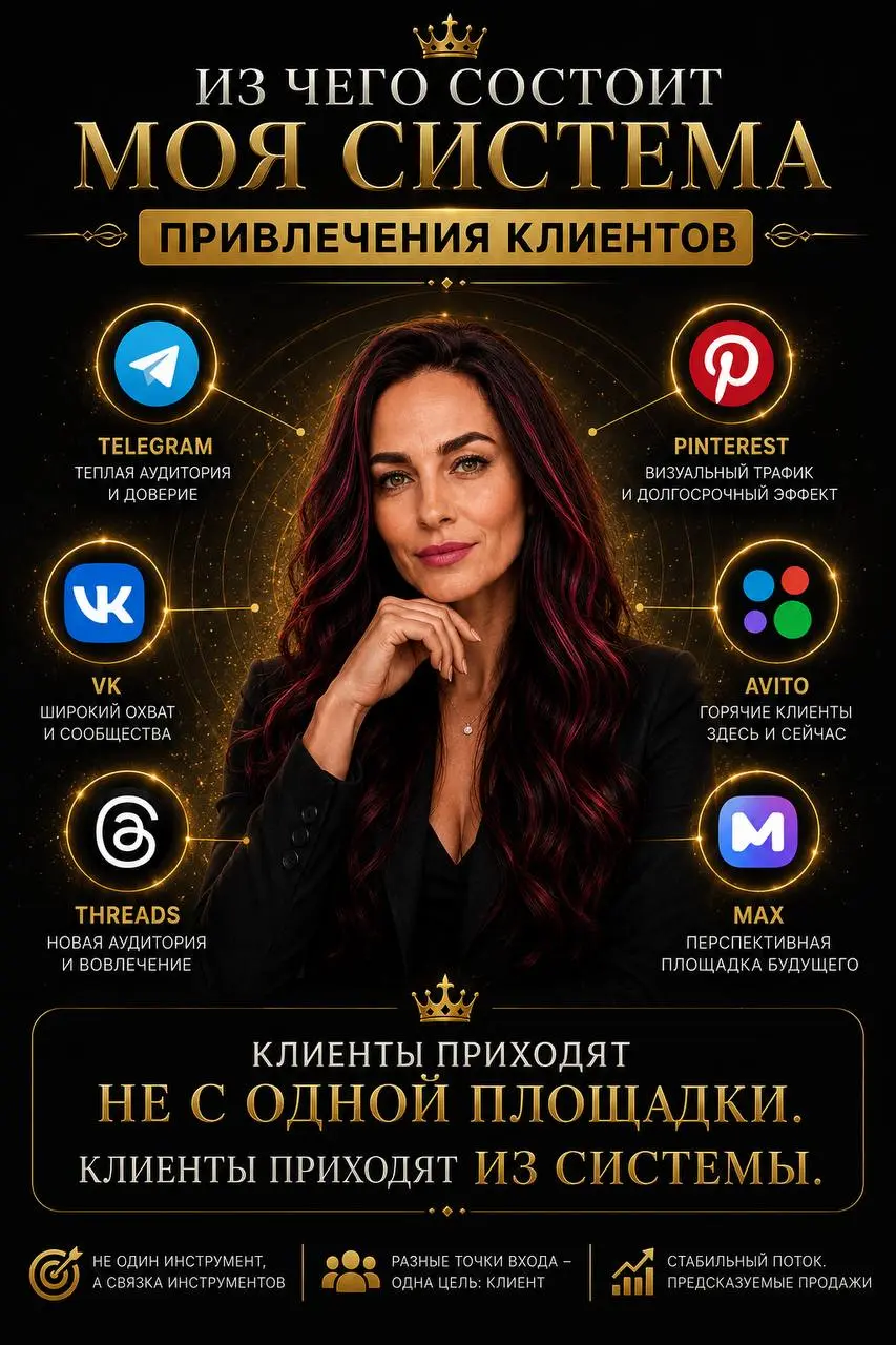 🔥ИЗ ЧЕГО СОСТОИТ МОЯ СИСТЕМА ПРИВЛЕЧЕНИЯ КЛИЕНТОВ
После того как я перестала гоняться за подписчиками, передо мной встал другой вопрос | Сетка — социальная сеть от hh.ru