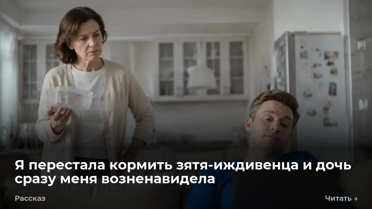 Я перестала кормить зятя-иждивенца и дочь сразу меня возненавидела
— Ты сожрал три килограмма отбивных за сутки? — Галина бросила пустой пластиковый контейнер на стол | Сетка — социальная сеть от hh.ru