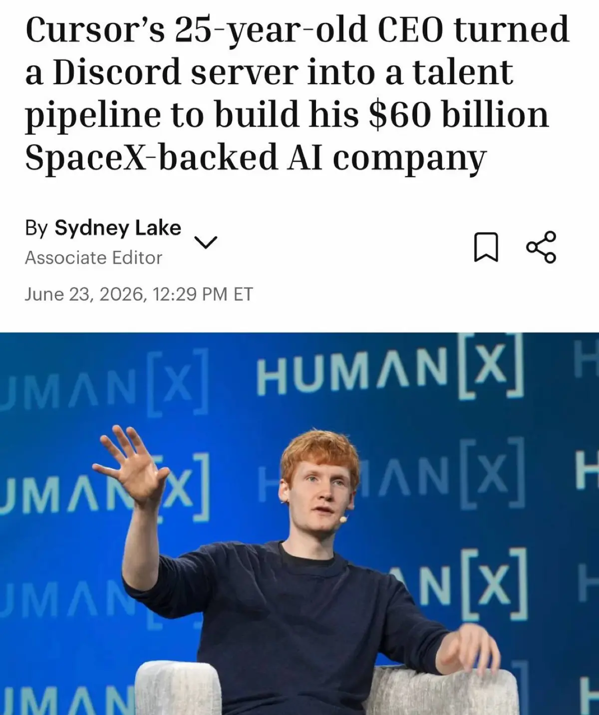 На западе Discord стал новым LinkedIn — CEO Cursor Майкл Труэлл считает, что сотрудников нужно хантить через тематические сообщества и чаты, а не через классические карьерные платформы | Сетка — социальная сеть от hh.ru