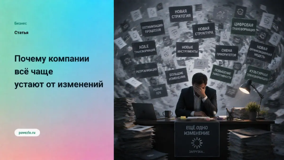 Почему компании всё чаще устают от изменений? | Сетка — социальная сеть от hh.ru