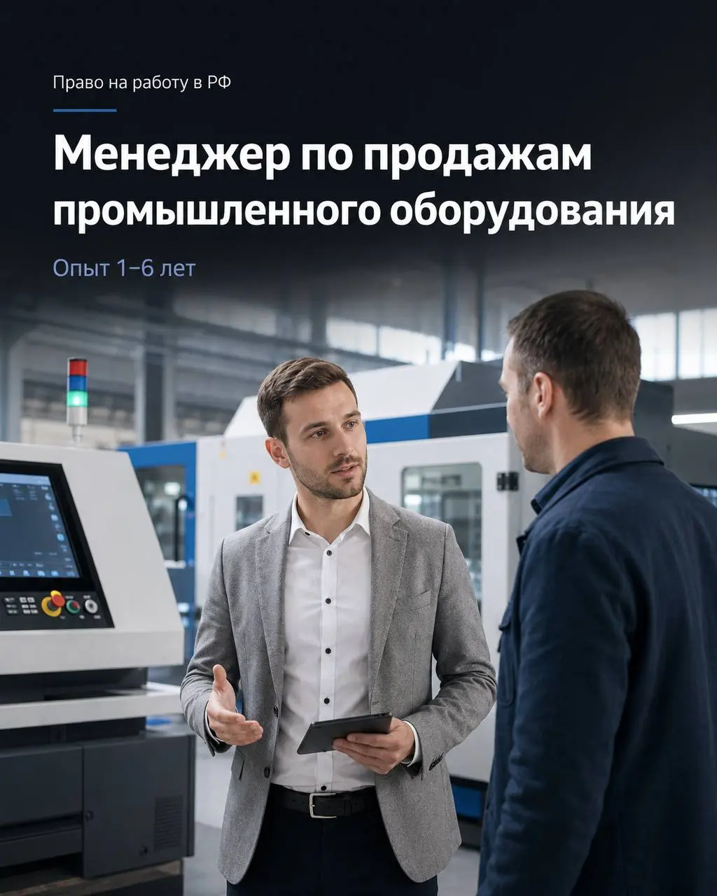 МЕНЕДЖЕР ПО ПРОДАЖАМ ПРОМЫШЛЕННОГО ОБОРУДОВАНИЯ
150 000₽ - 250 000₽
ООО ТехСервис Трейд
• Москва, м. Румянцево, Румянцево
• Продажи
• +79672225725
Полное описание вакансии размещено в Телеграм и Макс | Сетка — социальная сеть от hh.ru