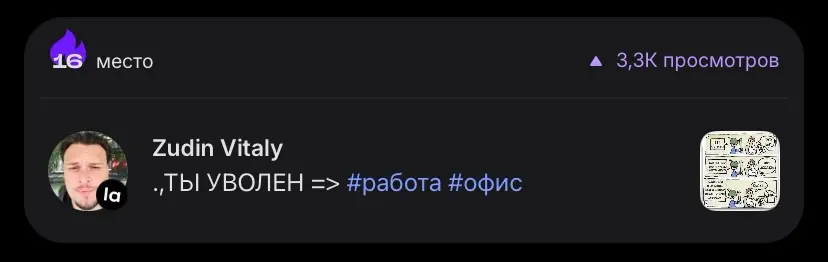 16-е МЕСТО в трендах за неделю | Сетка — социальная сеть от hh.ru