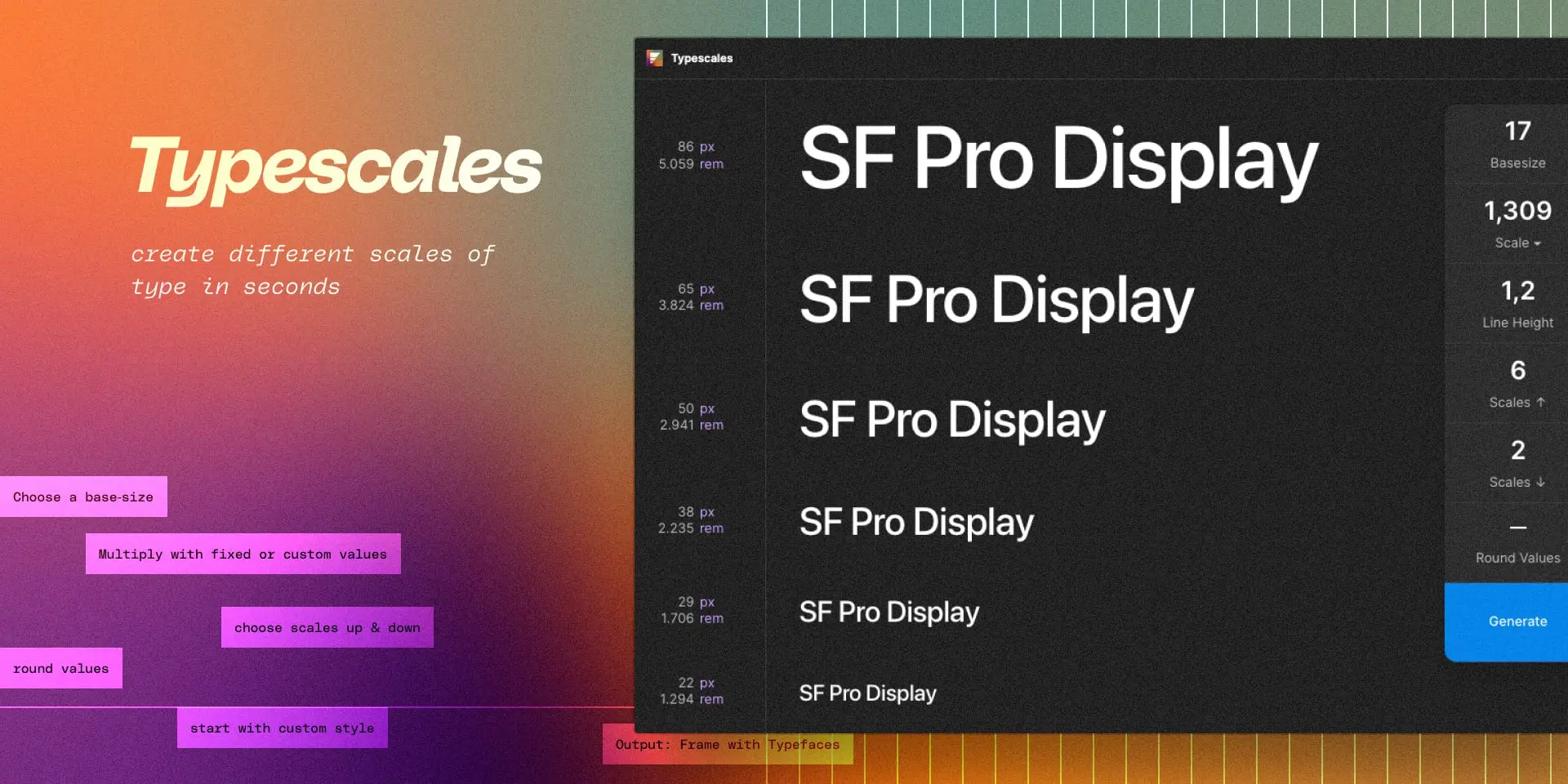 Typescales — плагин помогает cгенерировать размеры шрифта для проекта.
Figma Community • #type | Сетка — социальная сеть от hh.ru