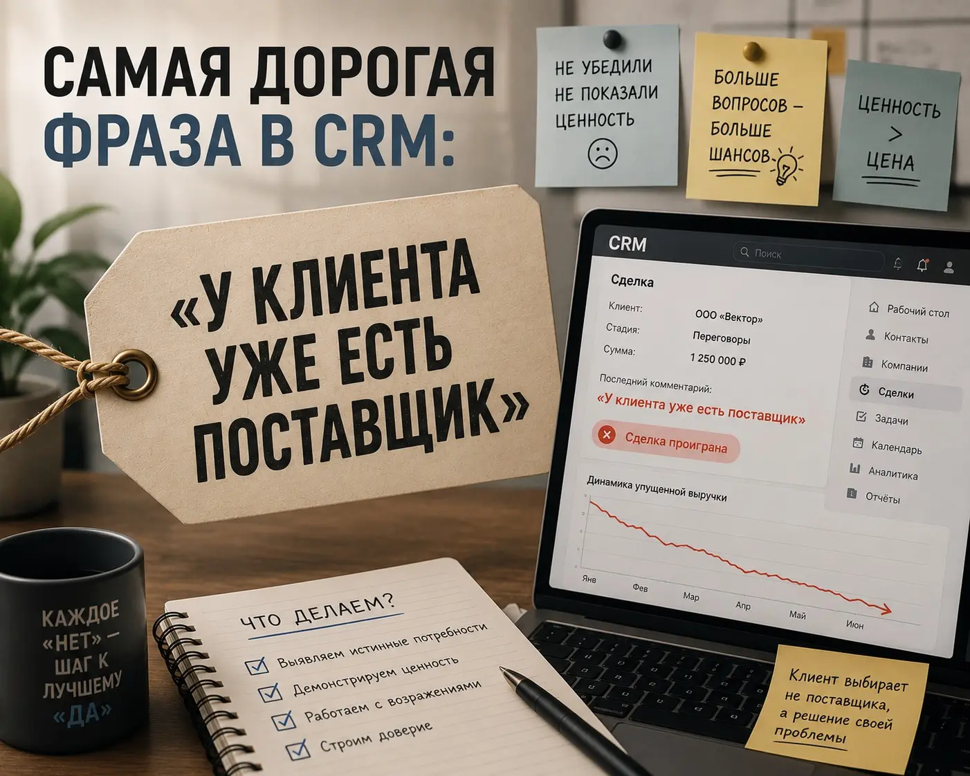 Самая дорогая фраза в CRM: «У клиента уже есть поставщик» | Сетка — социальная сеть от hh.ru