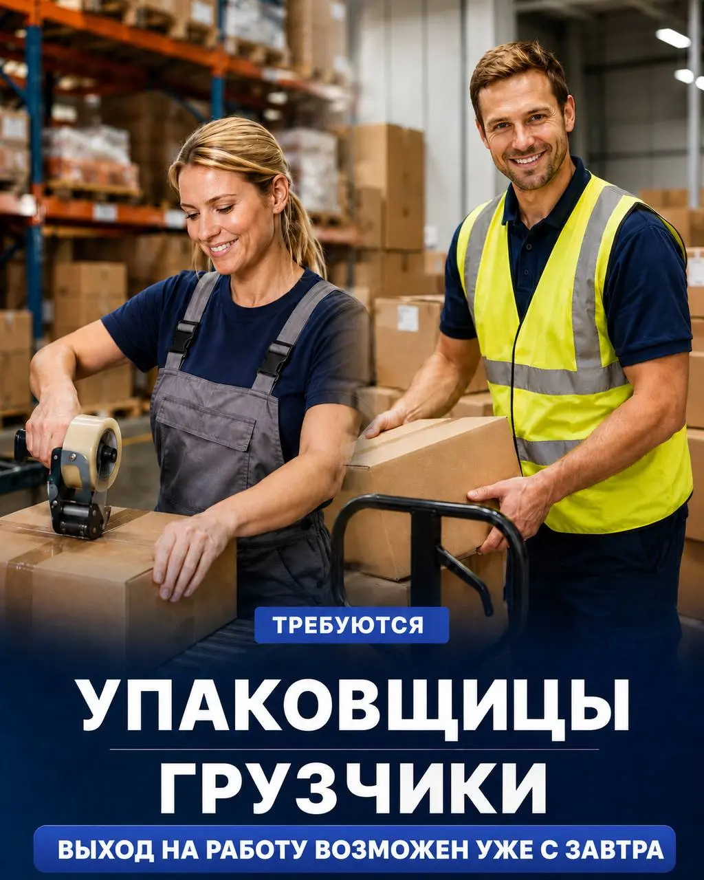 1️⃣УПАКОВЩИЦА - от 80000₽2️⃣ГРУЗЧИК - от 90000₽
Прямой работодатель
• Москва, м. Озёрная, Очаковское шоссе, 32 стр. 4
• Логистика
• @zhuravna
Полное описание вакансии размещено в Телеграм и Макс | Сетка — социальная сеть от hh.ru