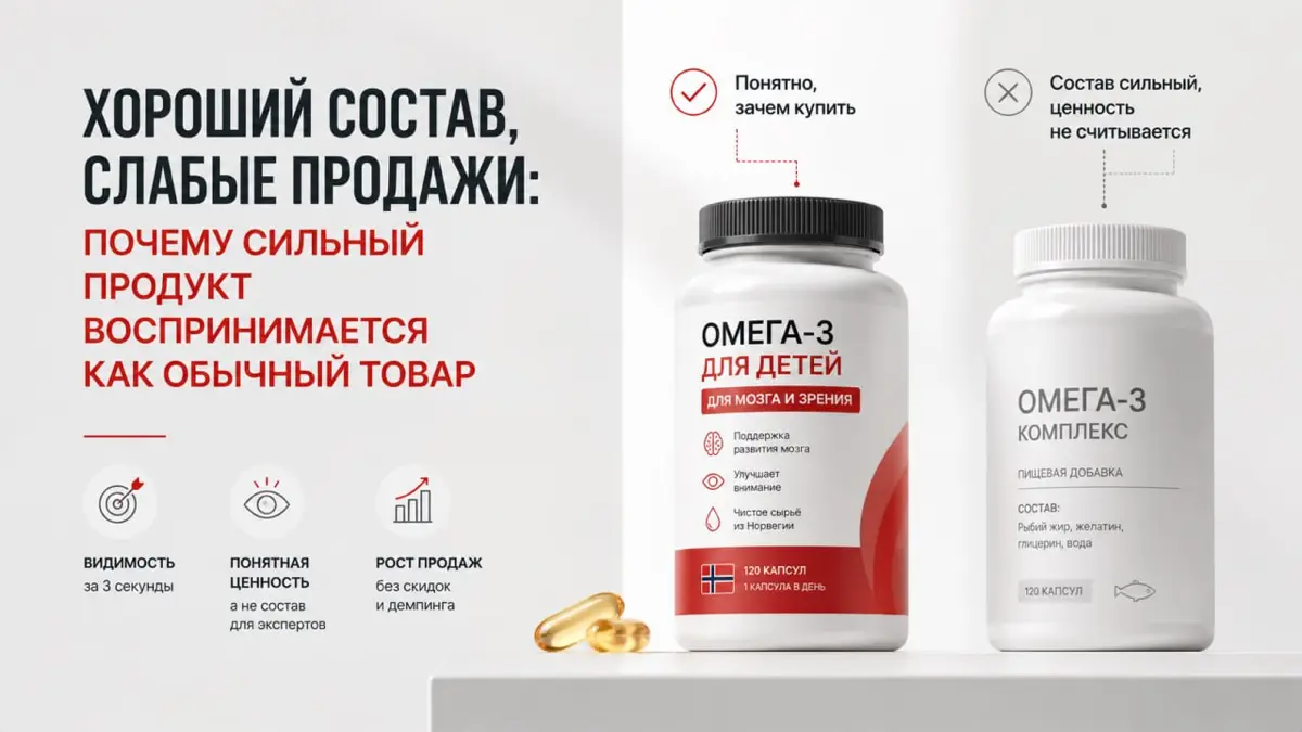 У продукта может быть отличный состав, качественное сырьё и реальные преимущества | Сетка — социальная сеть от hh.ru