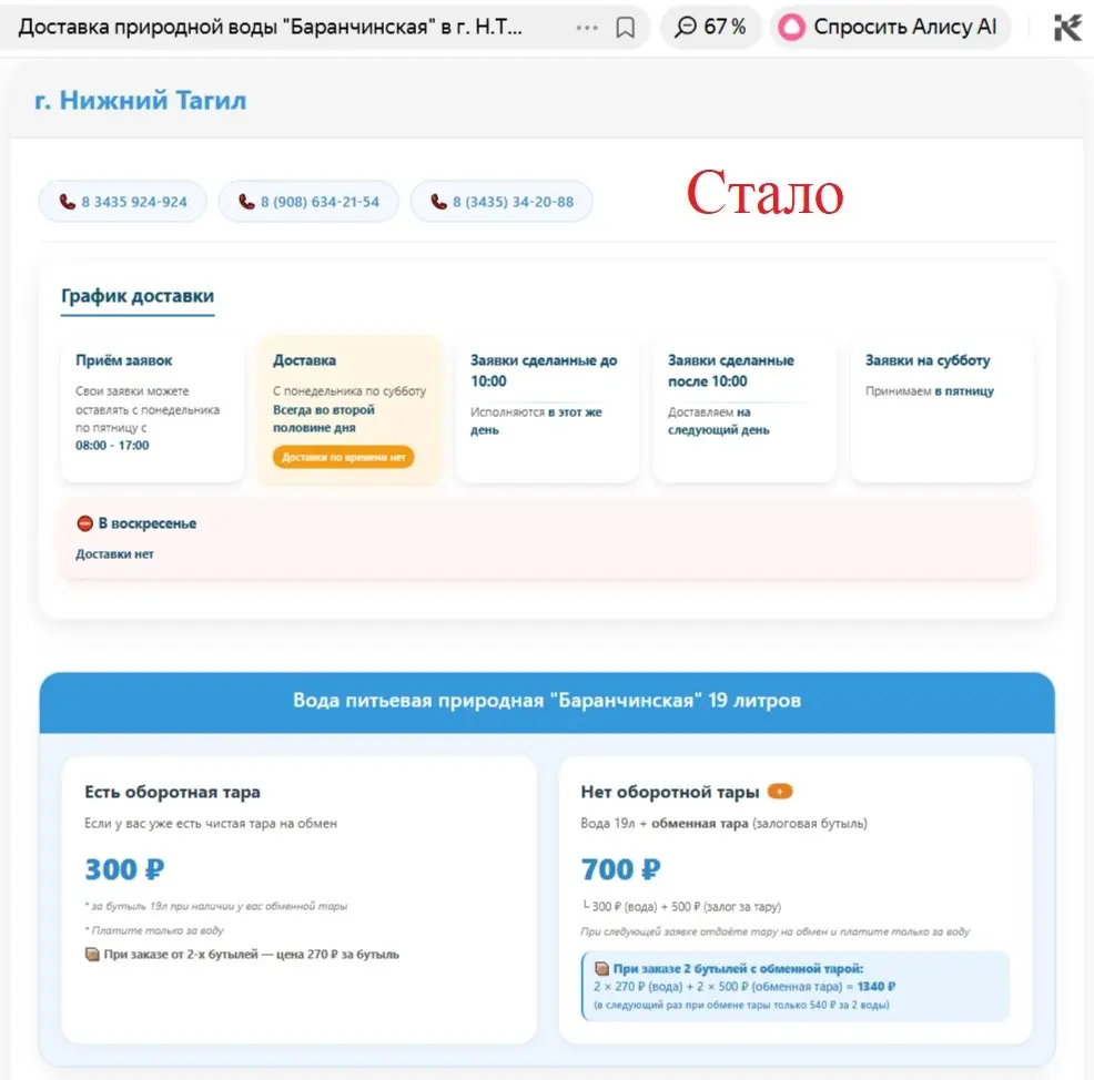 Зачем пересобрал страницу заказа и при чем тут маркетинг. | Сетка — социальная сеть от hh.ru