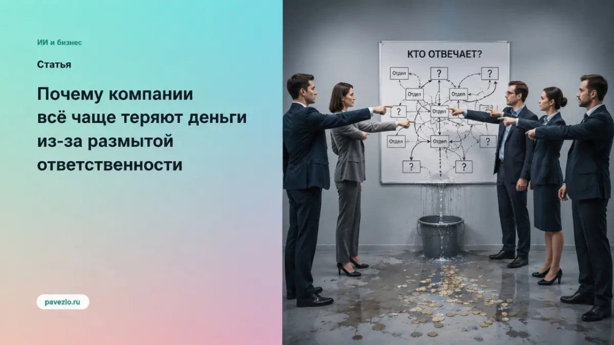 Почему компании теряют деньги из-за размытой ответственности | Сетка — социальная сеть от hh.ru
