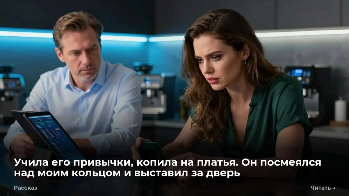 Учила его привычки, копила на платья. Он посмеялся над моим кольцом и выставил за дверь
— Я выхожу замуж, Миша, — сказала я и подвинула по чёрной мраморной столешнице зелёную бархатную коробочку | Сетка — социальная сеть от hh.ru