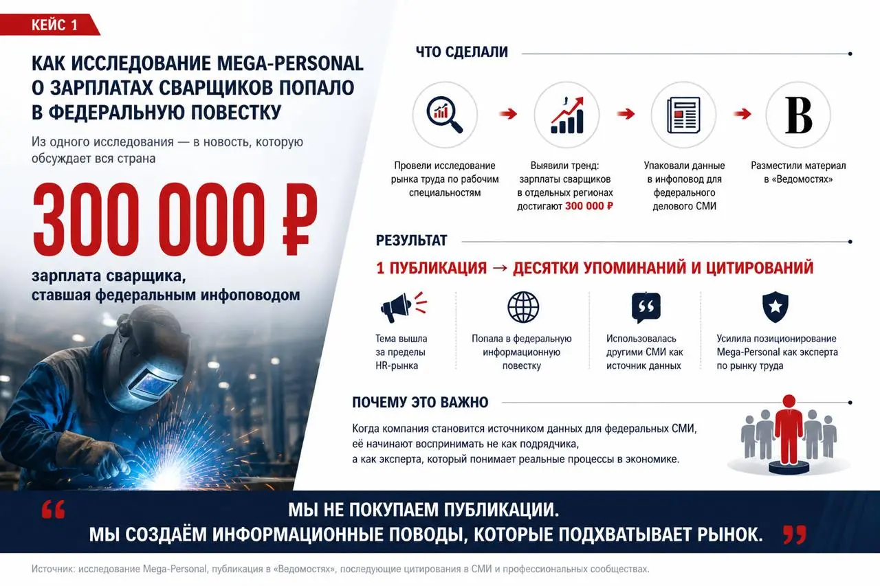 🌐 СМИ о нашей экспертизе. Mega-Personal на страницах «Газеты.Ru»
Аналитика нашей команды стала основой для масштабного обзора в федеральном издании «Газета.Ru» | Сетка — социальная сеть от hh.ru