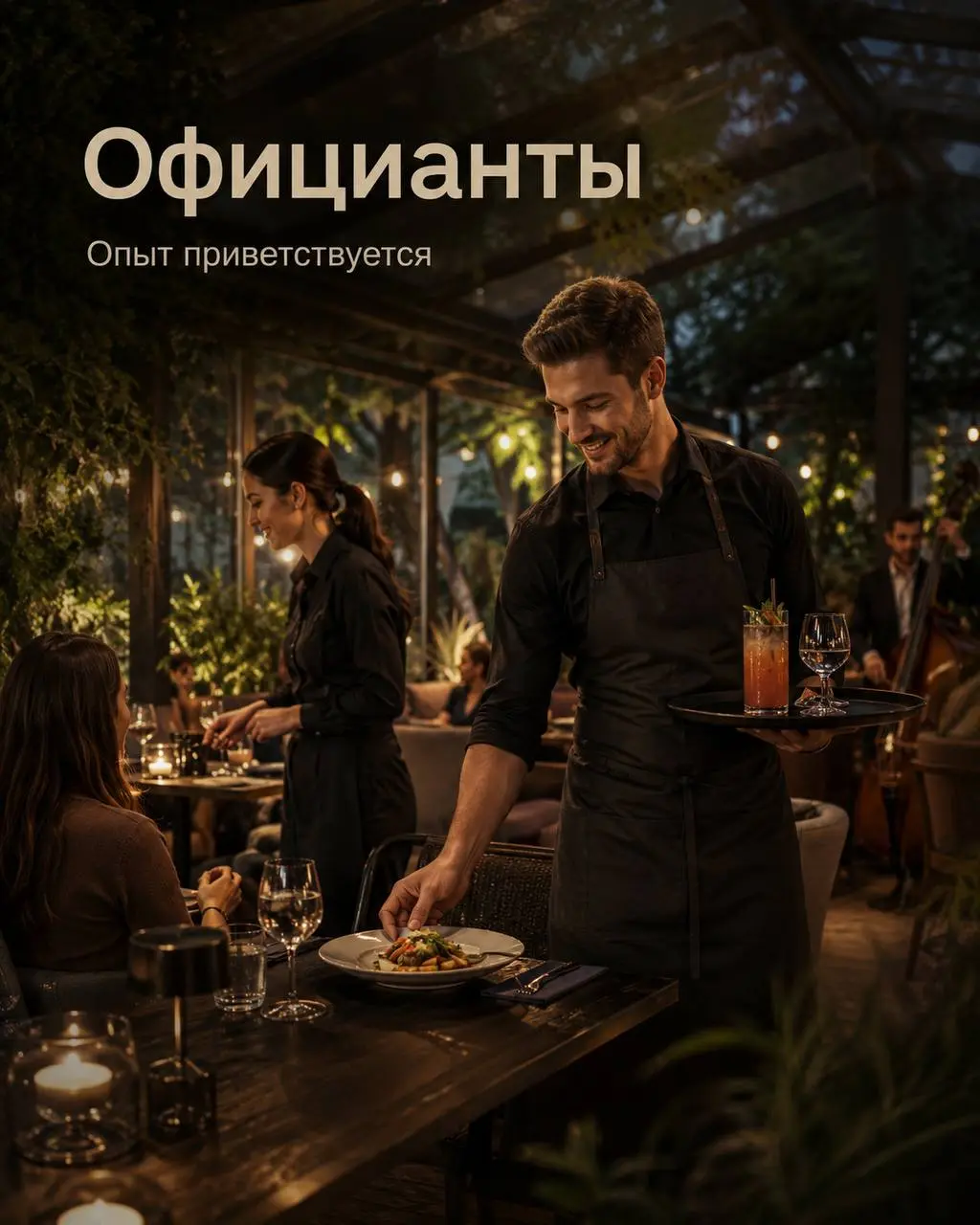 ОФИЦИАНТ
От 160 000₽
Gangster
• Москва, м. Электрозаводская, Малая Семеновская 6
• Рестораны/Кафе
• +79850566060
Полное описание вакансии размещено в Телеграм и Макс | Сетка — социальная сеть от hh.ru