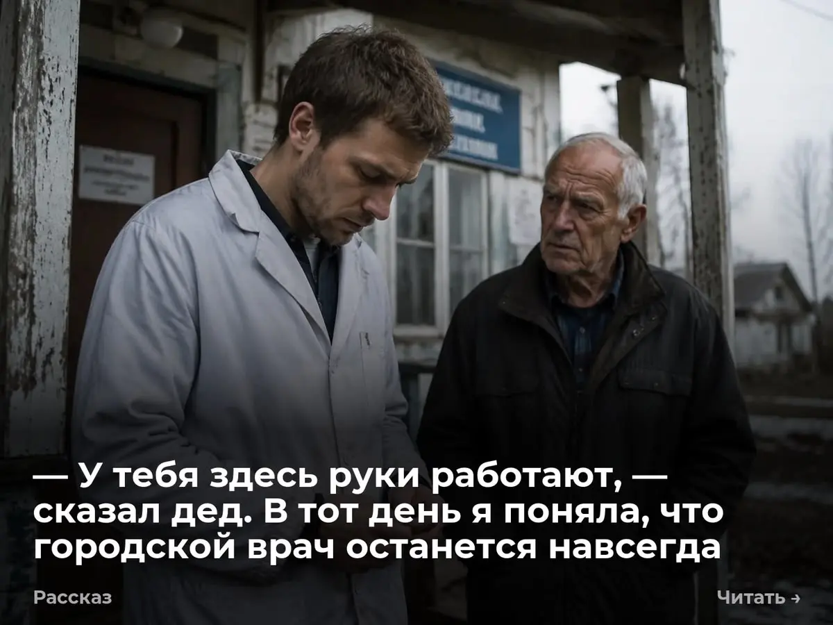 — У тебя здесь руки работают, — сказал дед. В тот день я поняла, что городской врач останется навсег
Скомканную белую рубашку я нашла прямо на крыльце нашего медпункта в среду утром | Сетка — социальная сеть от hh.ru