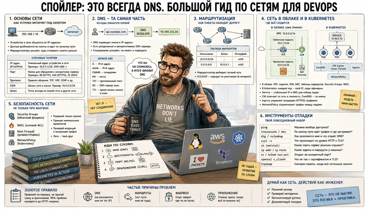 Большой гид по сетям для DevOps | Сетка — социальная сеть от hh.ru