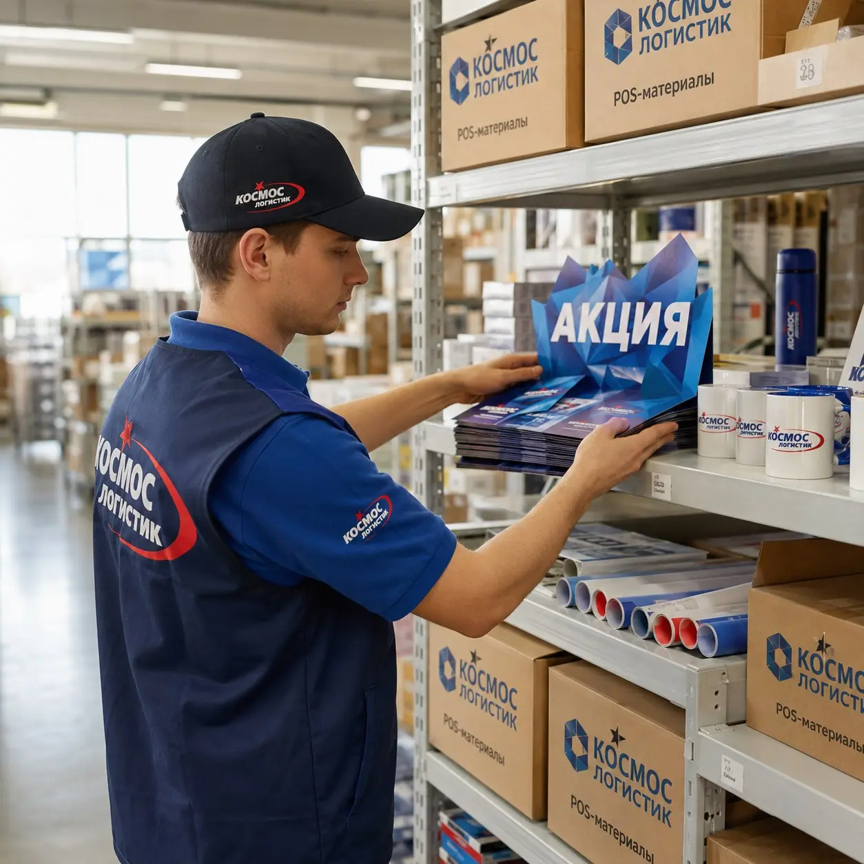 Как хранить POS-материалы
Сортируйте тиражи по типам и срокам акций. В Космос Логистик мы размещаем паллеты от 25 руб/сутки, экономя ваши площади. Мехвыгрузка от 140 руб ускорит запуск кампании | Сетка — социальная сеть от hh.ru