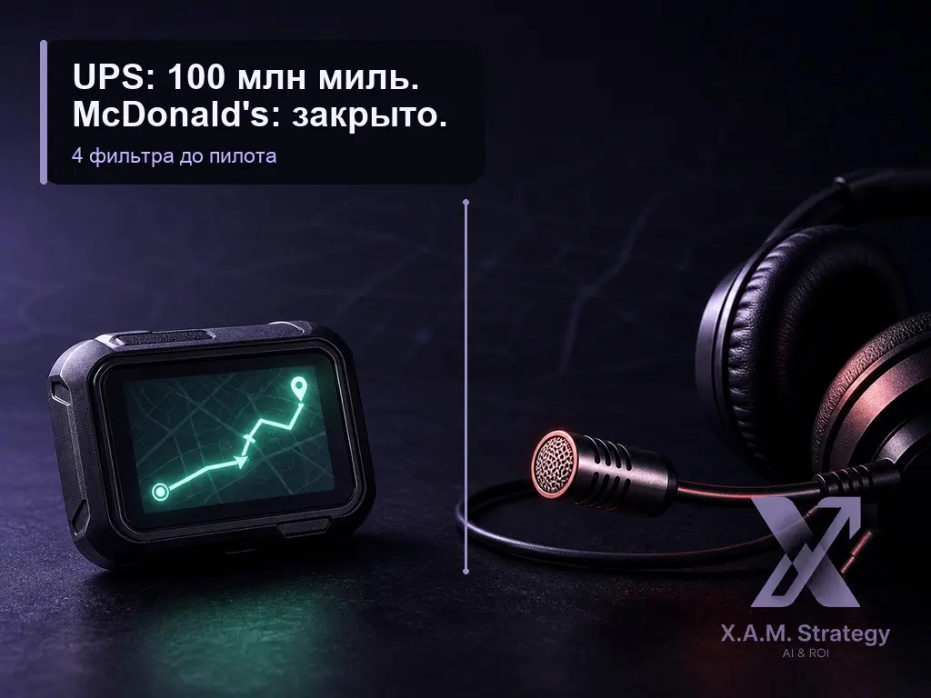 ⚡️ UPS сэкономила 100 млн миль в год. McDonald's закрыл AI после около трёх лет и 100+ ресторанов.
Одна технология. Противоположные результаты | Сетка — социальная сеть от hh.ru