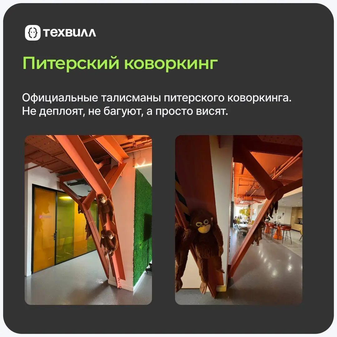 Мы на удалёнке и ценим свободу. Но встречаться с коллегами лично мы тоже любим 🥰
В Питере — идём в коворкинг. Он появился благодаря инициативе коллег | Сетка — социальная сеть от hh.ru