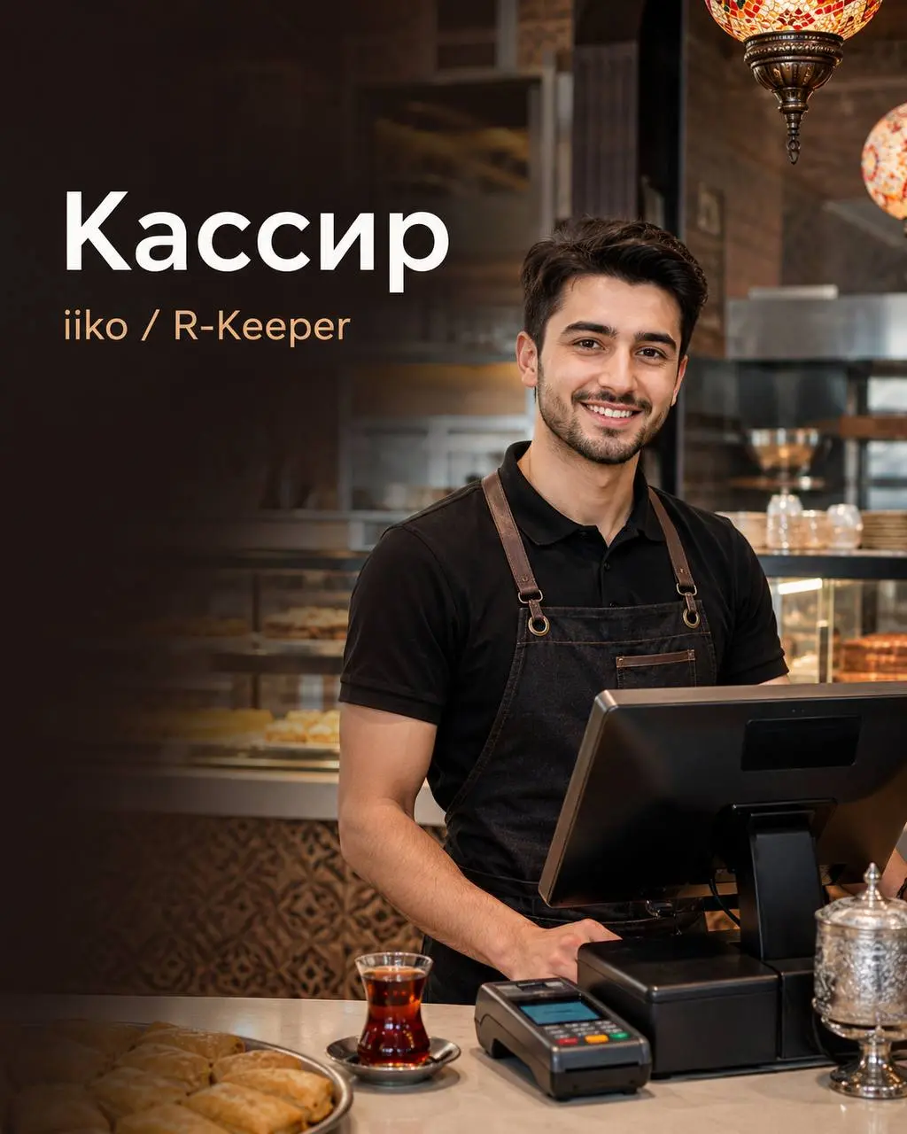 КАССИР
4 500₽/смена - 5 000₽/смена
кафе-корнер турецкой кухни
• Москва, м. Павелецкая
• Рестораны/Кафе
• +79188456826
Полное описание вакансии размещено в Телеграм и Макс | Сетка — социальная сеть от hh.ru
