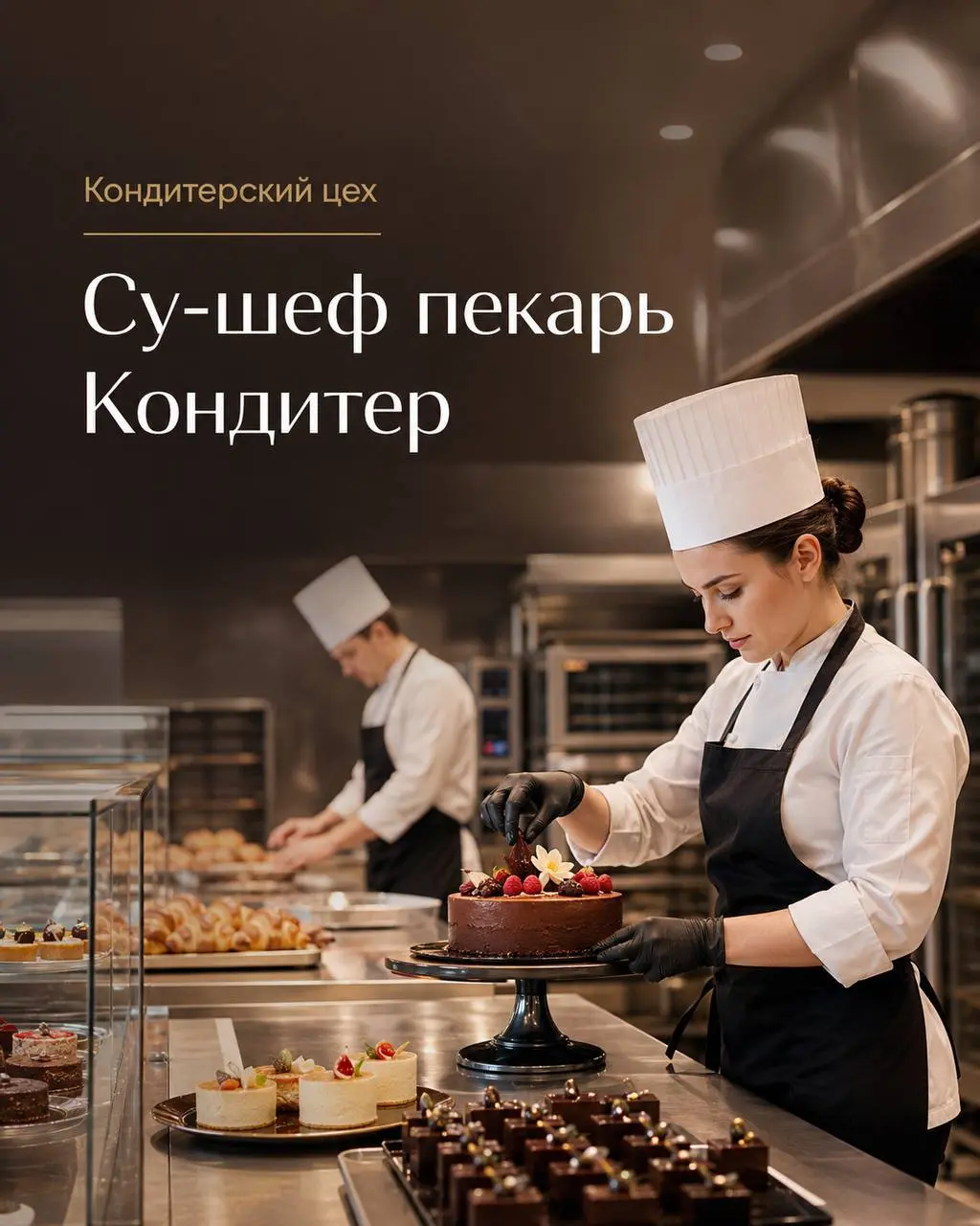1️⃣СУ-ШЕФ ПЕКАРЬ - от 6000₽/смена2️⃣КОНДИТЕР - от 5500₽/смена
Maidens
• Москва, центр, м. Парк культуры
• Рестораны/Кафе
• +7 916 987 2323
Полное описание вакансии размещено в Телеграм и Макс | Сетка — социальная сеть от hh.ru