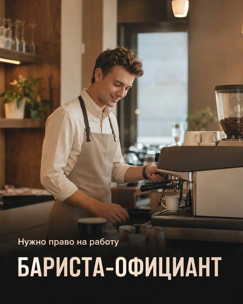 БАРИСТА-ОФИЦИАНТ
430₽/ч - 570₽/ч + чаевые (2000₽-4000₽)
ROASTER COFFEE & WINE
• Москва, м | Сетка — социальная сеть от hh.ru