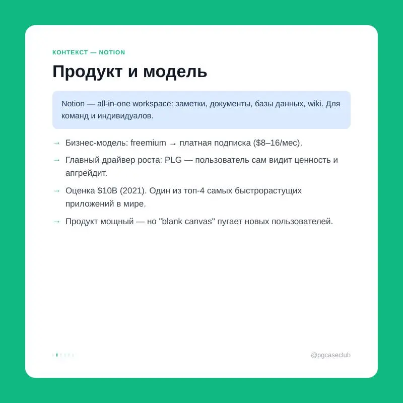 Notion, ~35% activation: 65% новых пользователей уходили, не создав ни одного документа. 300+ экспериментов изменили это — и вошли в историю PLG.
Вот как это решили | Сетка — социальная сеть от hh.ru