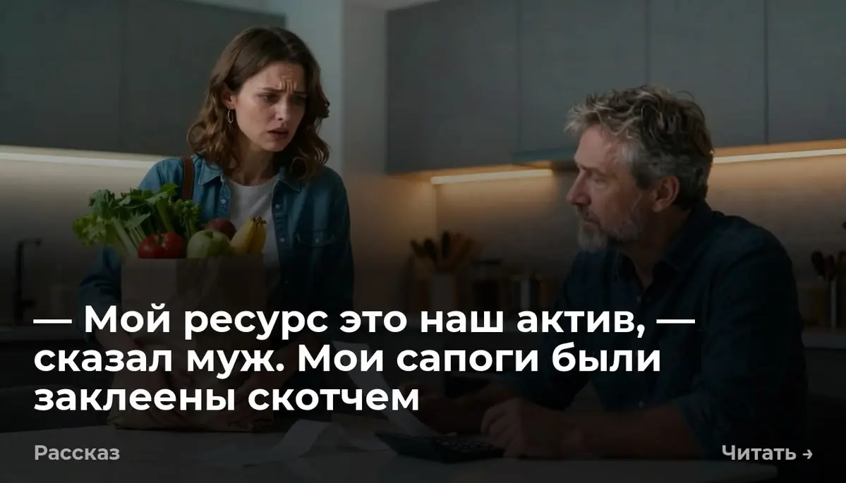 — Мой ресурс это наш актив, — сказал муж. Мои сапоги были заклеены скотчем
— Ты переплатила двадцать три рубля за морковь, — сказал Олег, не отрывая взгляда от тускло мерцающего экрана ноутбука | Сетка — социальная сеть от hh.ru