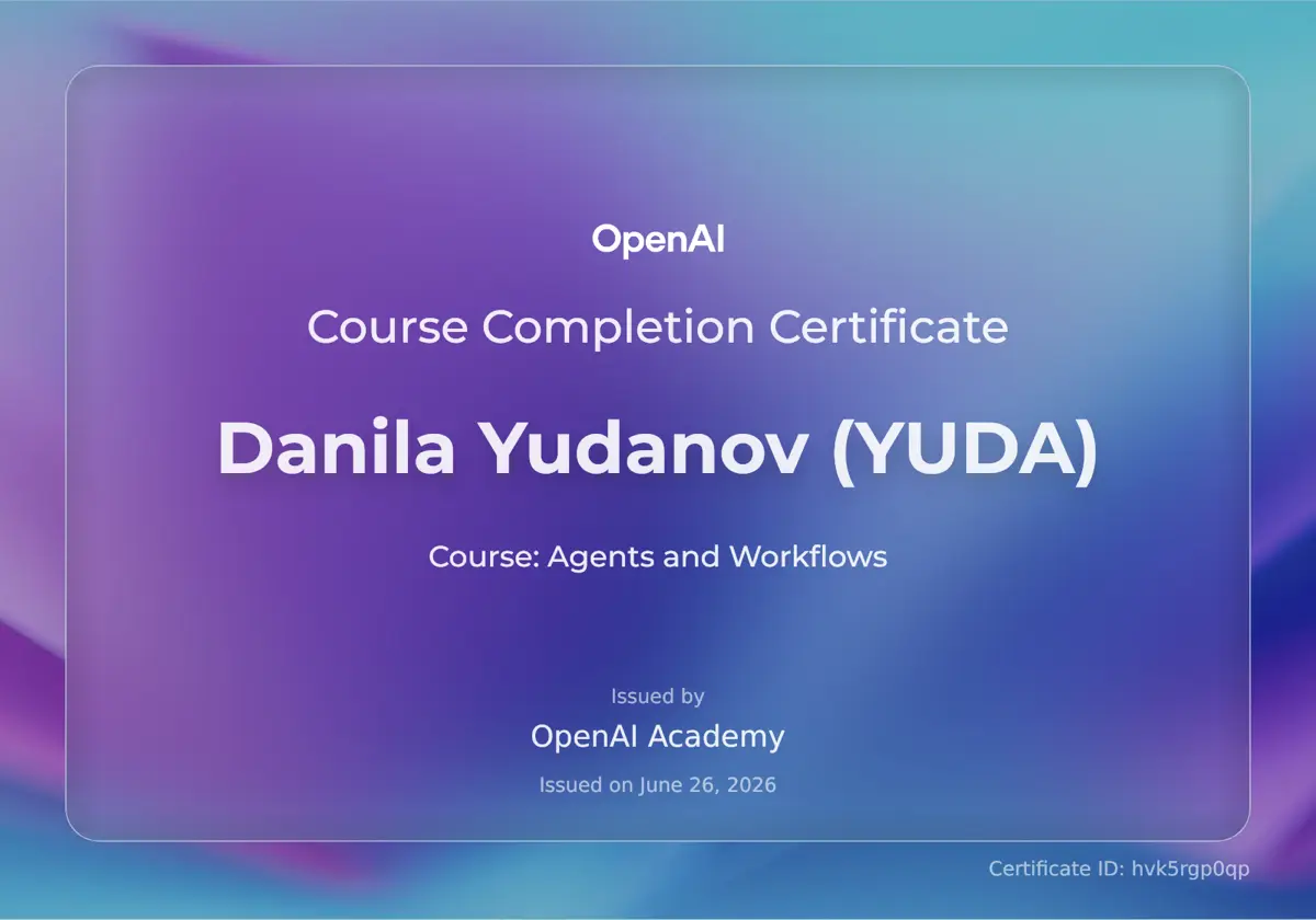Прошел три курса OpenAI Academy по работе с ИИ. | Сетка — социальная сеть от hh.ru