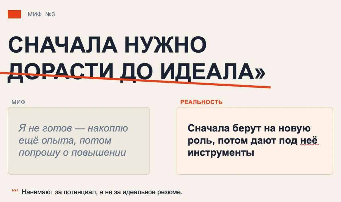Карьерные мифы | Сетка — социальная сеть от hh.ru