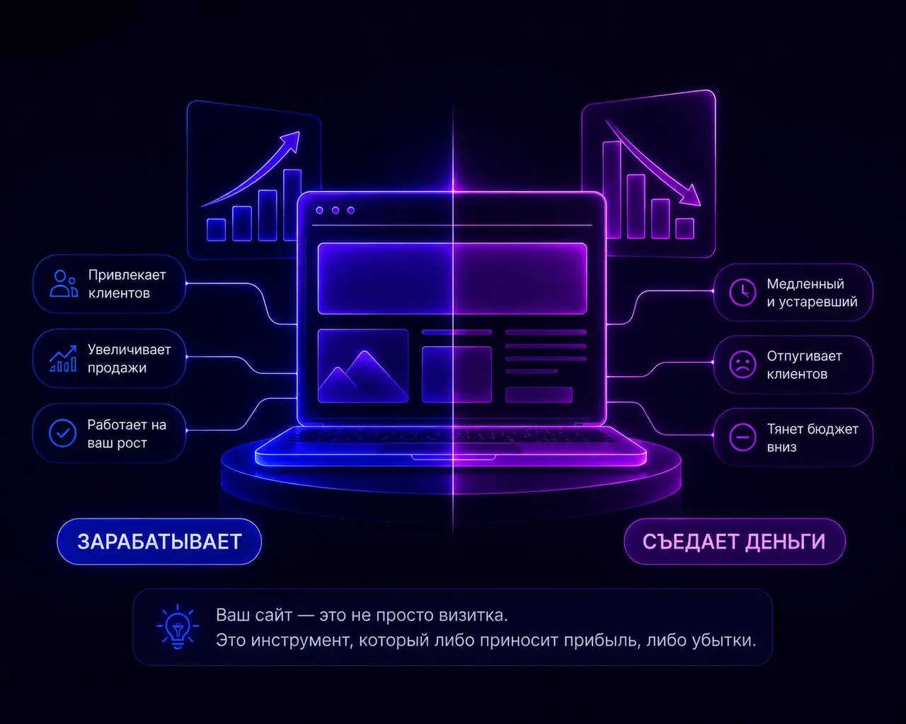 🚀Сайт в 2026: либо он зарабатывает, либо съедает ваши деньги
Старый сайт тормозит бизнес, загрузка становится больше 2 секунд, нейросети в поиске не ведут трафик, а каждое обновление большие деньги | Сетка — социальная сеть от hh.ru