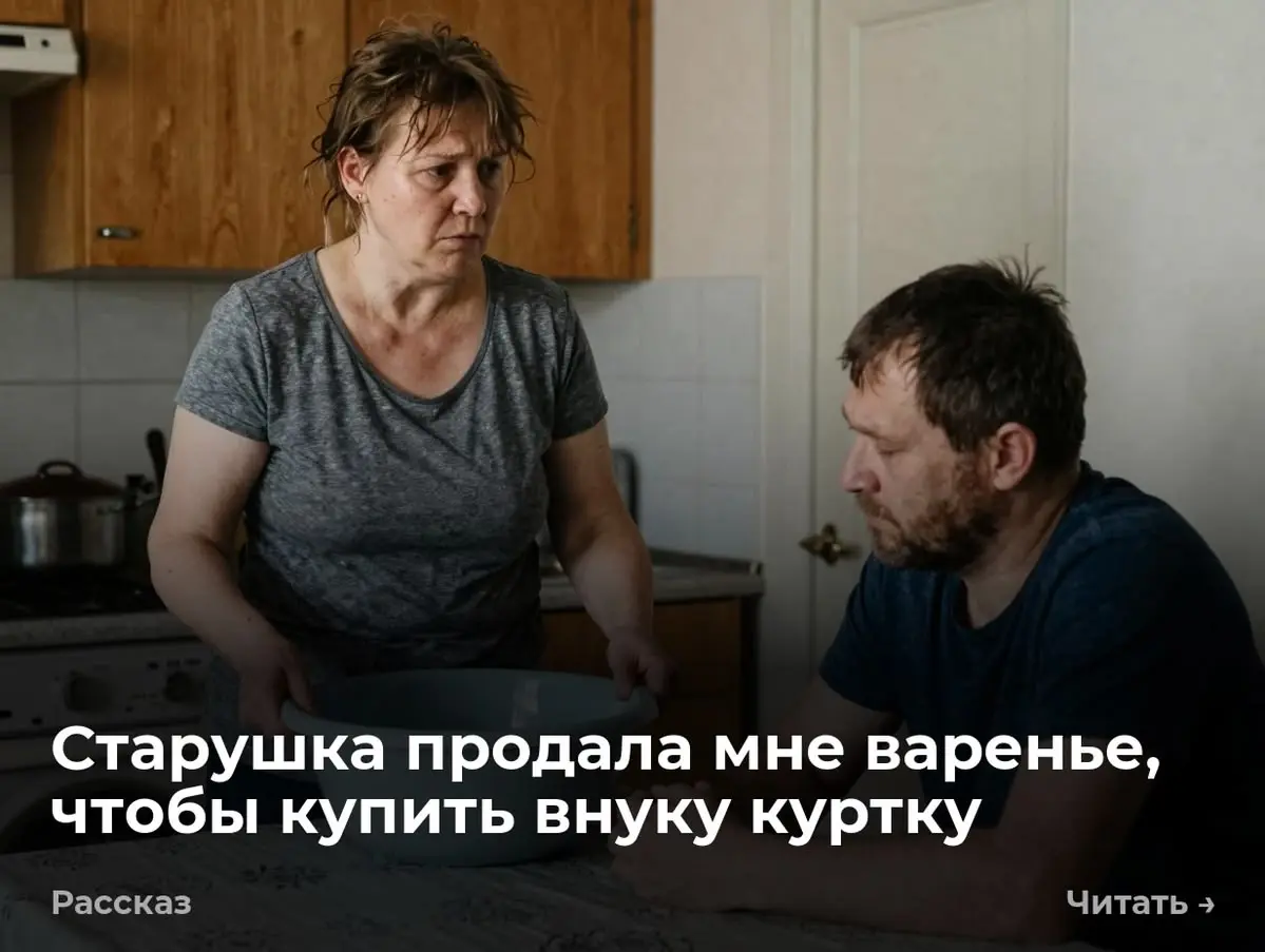 Старушка продала мне варенье, чтобы купить внуку куртку
Утро началось с мерзкого скрежета | Сетка — социальная сеть от hh.ru