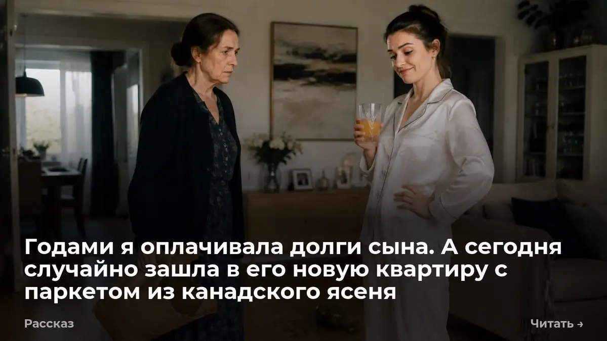 Годами я оплачивала долги сына. А сегодня случайно зашла в его новую квартиру с паркетом из канадско
В воздухе пахло свежемолотым кофе и дорогой кожей. Анна Викторовна переступила порог | Сетка — социальная сеть от hh.ru