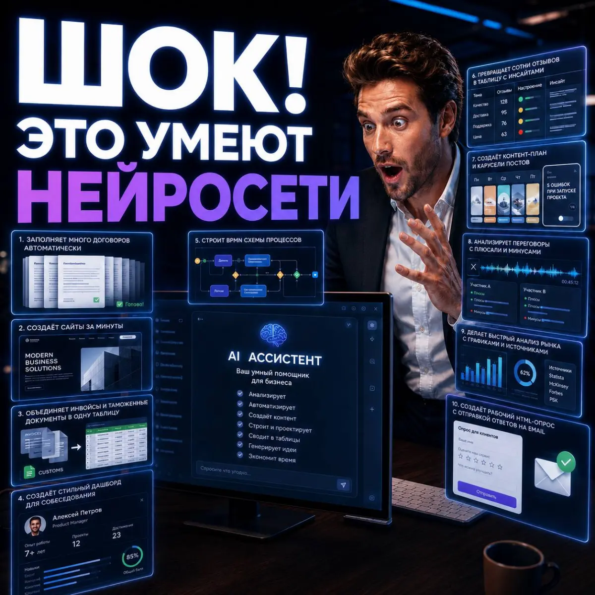 🤯 ШОК! ЭТО УМЕЮТ НЕЙРОСЕТИ | Сетка — социальная сеть от hh.ru